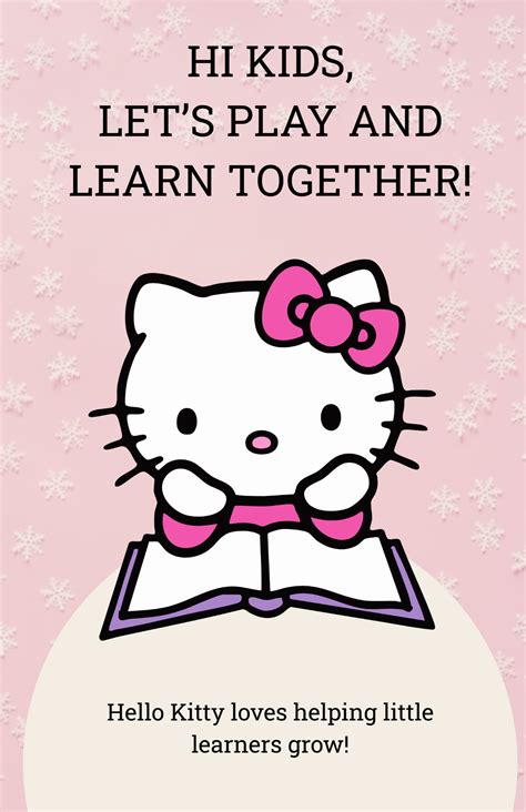 Free Hello Kitty Poster Templates, Editable and Printable