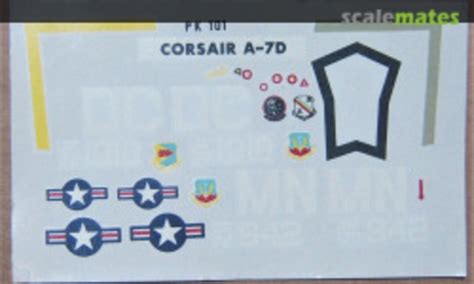 Contents for A-7D Corsair II, Matchbox PK-101 (1974) - In-box reviews