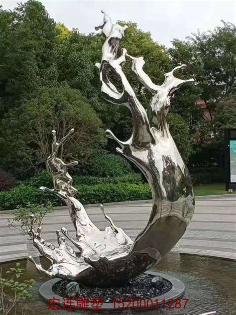 园林景观15米大型不锈钢纪念性雕塑现场按怎么安装牢固性更好_不锈钢雕塑专家-站酷ZCOOL