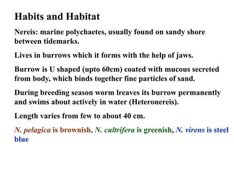 Nereis Type Study for BSc 1st semester.ppt
