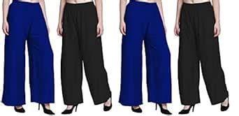 Buy Rajoria Instyle Palazzo Solid Soft Rayon Plain Design with Elastic ...
