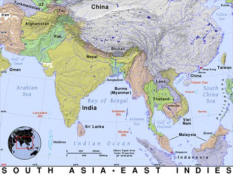 South Asia · Public domain maps by PAT, the free, open source, portable atlas