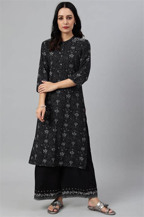 Buy Black Kurtas by W for Woman for woman Online in India | W for woman ...