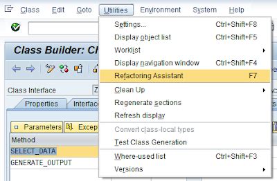 Class Editor - Refactoring Assistant - I - ABAP Help Blog