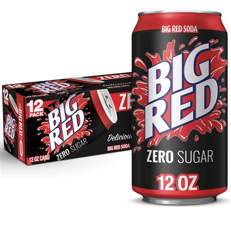 Big Red Zero Sugar Cream Soda Pop, 12 Fl Oz, 12 Pack Cans - Walmart.com