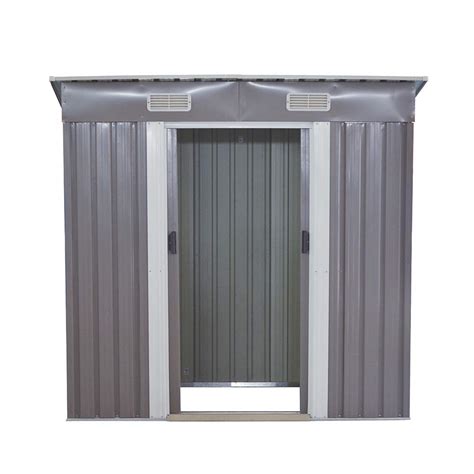 Garden Sheds Tool Storage House Metal Garden Apex Roof Storage Shed ...