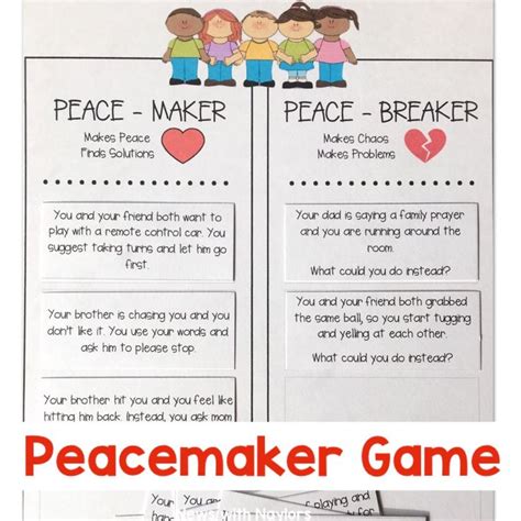 Image result for Peacemaker Object Lesson