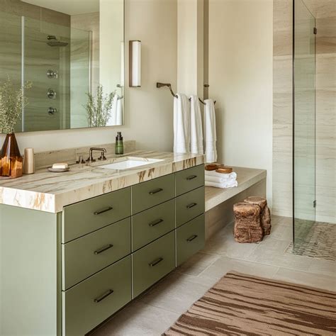 Sage Green And Brown Bathroom Ideas