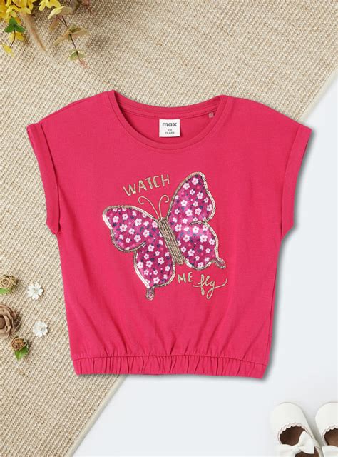 Buy Girls Sequinned Extended Sleeve Top Online at just Rs. 299.0 ...