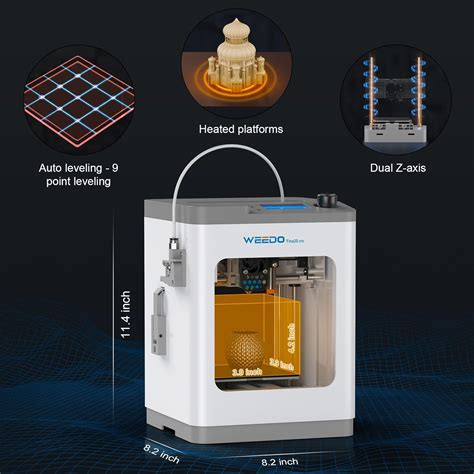 TINA2S 3D Printer with WiFi Printing, WEEDO Mini 3D India | Ubuy