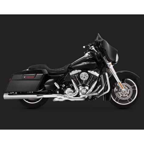 Vance & Hines Eliminator 400 Chrome Black Slip-ons Exhaust For Harley ...