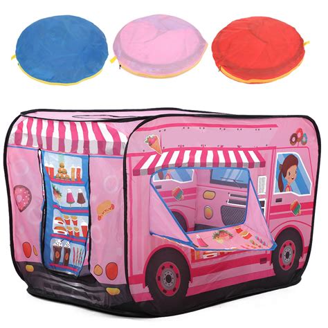 Buy TMISHION Fire Truck Tent,Ice Cream Truck Policeman Bus Children ...