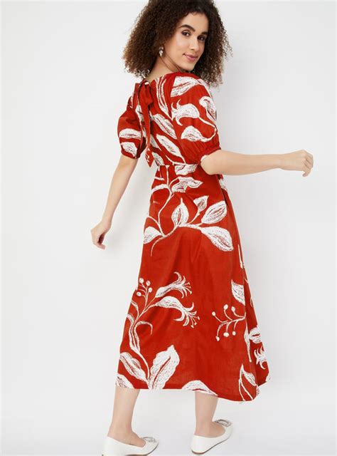 Buy Kalki x Max Women Printed A-line Midi Dress Online at just Rs. 1199 ...