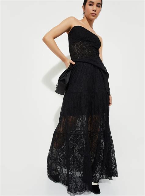 Buy URB_N Women Lace Maxi Skirt Online at just Rs. 999.0 ...