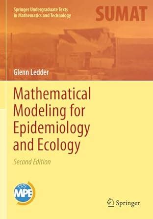 Buy Mathematical Modeling for Epidemiology and Ecology (Springer ...