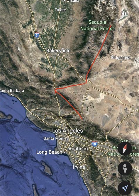 Santa Monica Fault Line Map