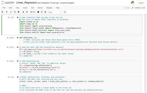 Image result for Linear Regression Python Jupyter Lab