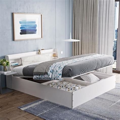Home Centre Helios Reynan Cannes King Bed with Hydraulic Storage ...