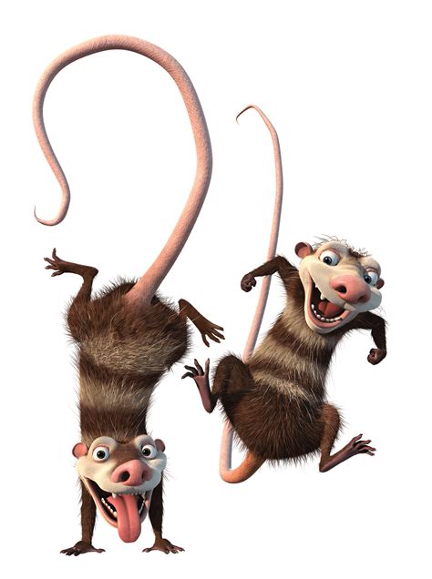Ice Age characters Crash and Eddie transparent PNG - StickPNG