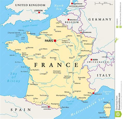 法国政治地图 向量例证. 插画 包括有 巴黎, 被唤醒的, 小珠靠岸的, 地中海, 砌砖工, 海岸线, 绘图 - 103386249