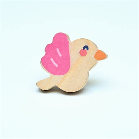 Bird Wooden / Drawer Knob– Handcrafted Kids Room Hardware | Pinch of P ...
