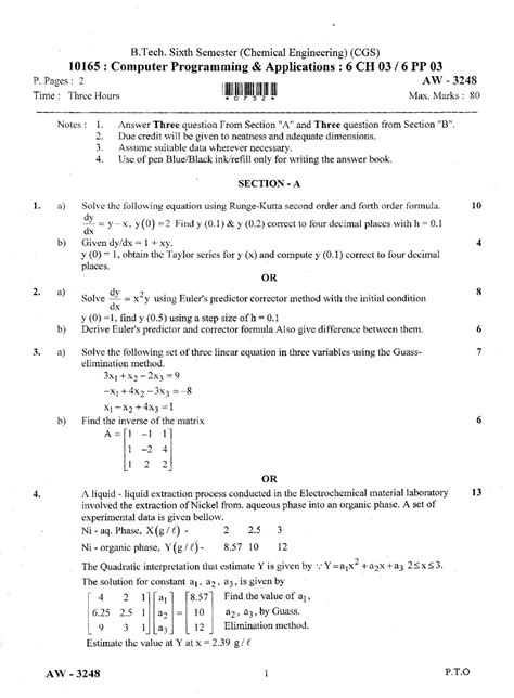 2019 AW(Summer)Chemical Engineering Computer Programming n Applications ...