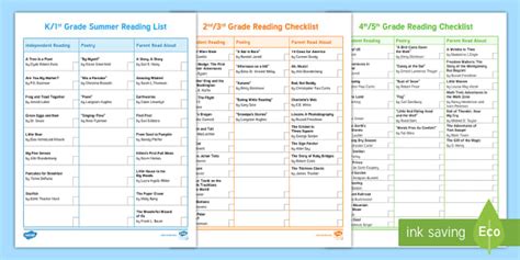 * NEW * Summer Reading Checklist | Resource | Twinkl USA