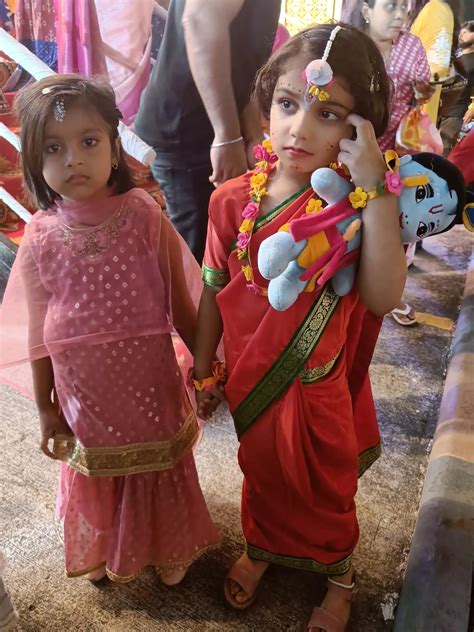 Buy BookMyCostume Maiya Yashoda Janmashtami Kids Fancy Dress Costume ...