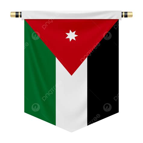 Pennant With The National Flag Of Jordan, National Flag, Jordan Flag ...