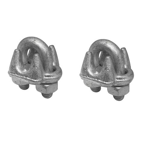 2 Pc 1/4" Marine Galvanized Drop Forged Wire Rope Clip Cable Clamp ...