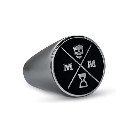 STOIC STORE UK Memento Mori Signet Ring Black/Silver India | Ubuy