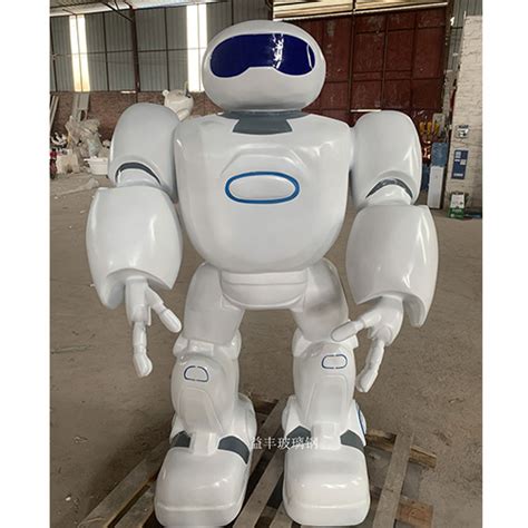 大型机器人雕塑模型-智能服务玻璃钢-机器人外壳雕塑定制-佛山市名图玻璃钢雕塑工程有限公司