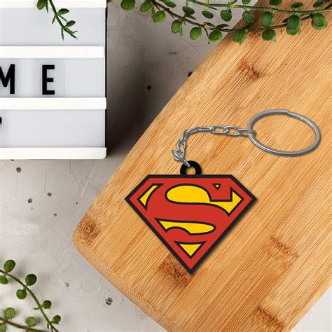 Superman Wooden Keychain – Bhai Please India