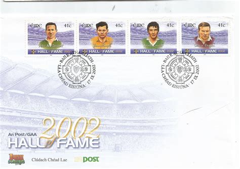 Irish Post -Hall of Fame Stamps -2002 – Stamp Digest