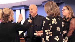 Venice Police Chief Charles Thorpe was officially sworn in