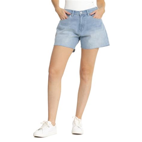 DUER Midweight-Performance A-Line Denim Shorts - High Rise - Save 62%
