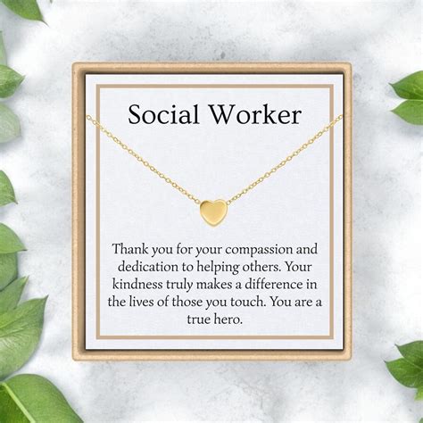 Social Worker Appreciation Gifts for Social Workers Meaningful Thank You Gift Social Worker ...