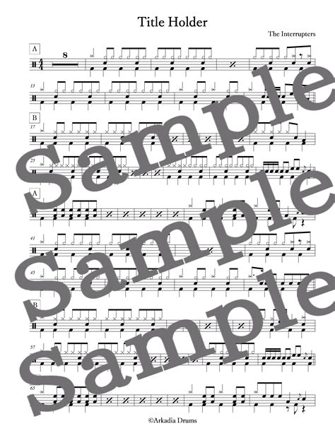 Title Holder（The Interrupters） | Arkadia Drums