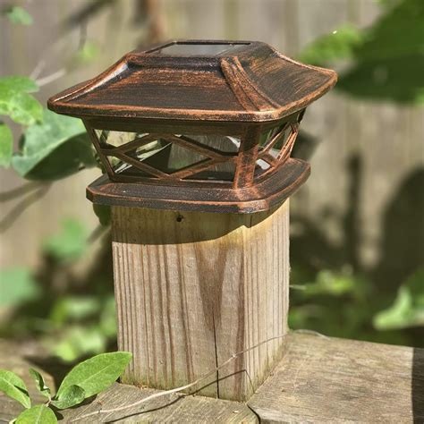 Buy Miyole 4 Pack Solar Fence Post Lights, Outdoor Warm White High ...