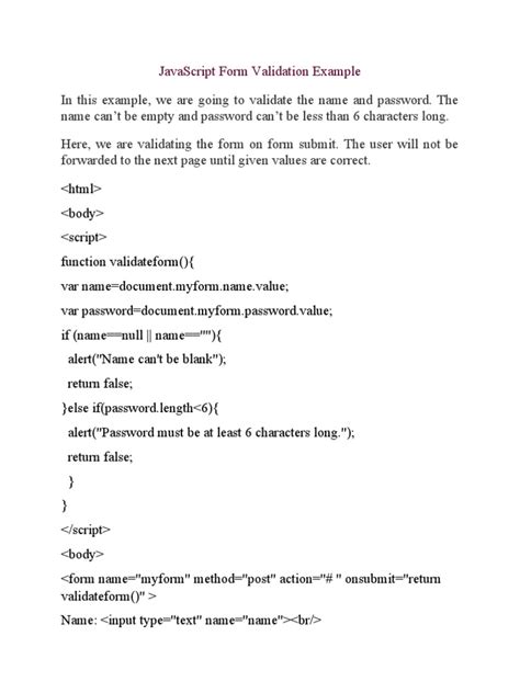 Image result for Validation JavaScript Nul