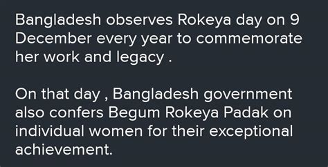Mention any two steps taken by rokeya sakhawat Hossain to uplift women ...