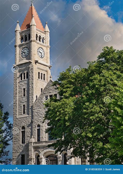 The Greene County Courthouse in Xenia, Ohio. Stock Image - Image of landmark, building: 318558359