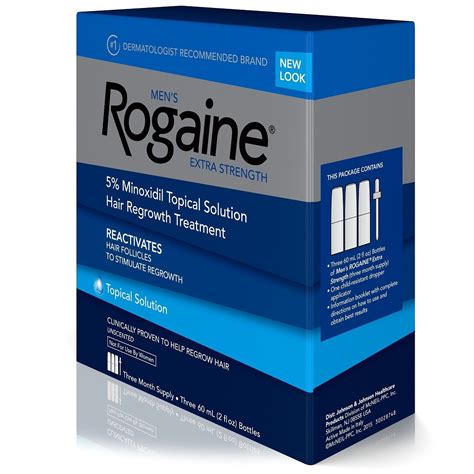 3 Month Supply Rogaine Extra Strength Topical Solution 5% Hair Loss ...