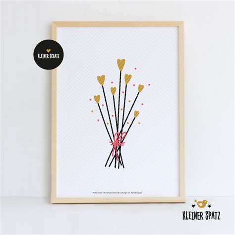 Laserdatei, Plotterdatei Motiv Herzblumenstrauß - Love | Herzchen ...