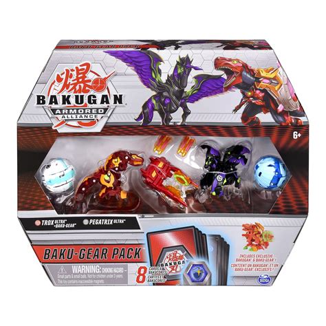 Buy Bakugan Baku-Gear 4-Pack, Fused Sabra x Pyravian Ultra with Baku ...