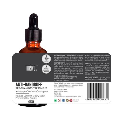 ThriveCo Anti-Dandruff Pre-Shampoo 50ml - Cureka - Online Health Care ...