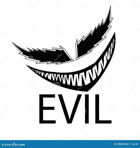 Scary Monsters Face of Evil Logo - Vector Stock Illustration ...