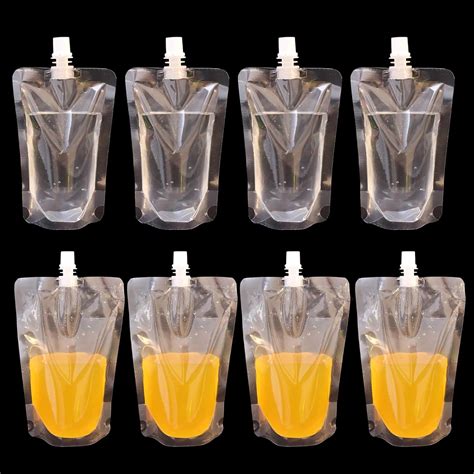 Buy RONRONS 50 Pieces 300ml/10.14oz Plastic Flasks Liquor Cruise ...