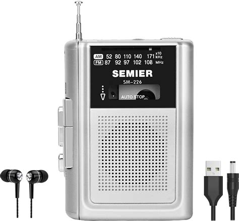 SEMIER Portable Cassette Player Recorder AM FM Radio India | Ubuy