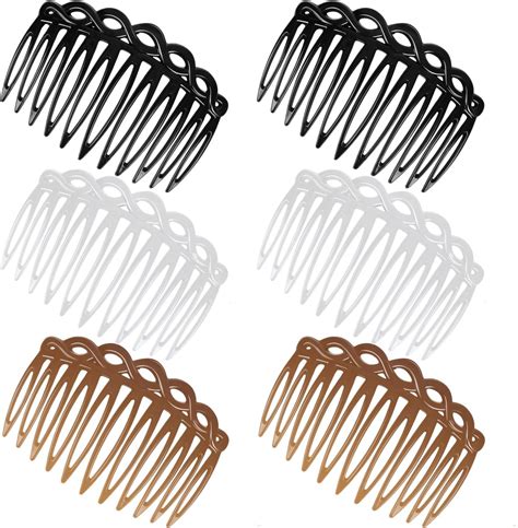 Amazon.com : COMNICO 6 Pcs French Hair Side Combs, Women Hair Comb ...